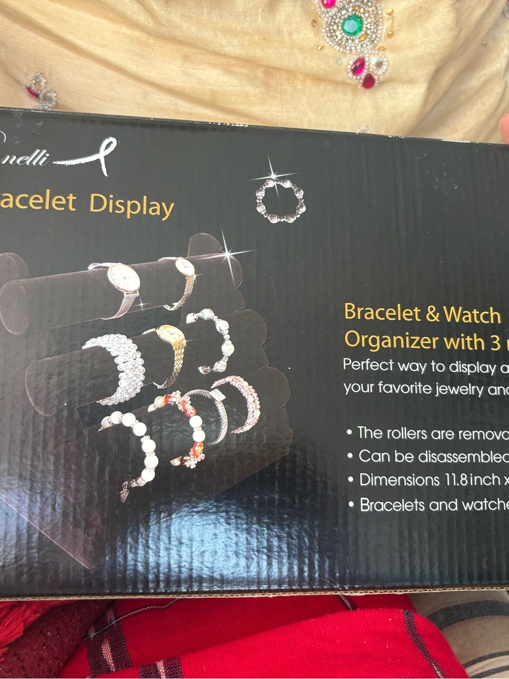 Bracelet & Watch Organizer Display – Black